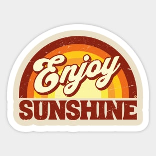 Enjoy Sunshine Sticker